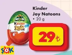 KİNDER JOY NATOONS 20 G KİNDER JOY NATOONS 20 G